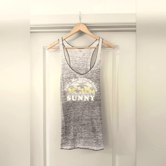 SO Tops - SO Perfect Tank Cotton Blend Razerback Summer Beach Tank Top